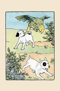 Snip and Snap with Polly Parrot children's poster print by Julia Dyar Hardy.