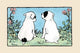 Two Fox Terriers Poster Print by Julia Dyar Hardy