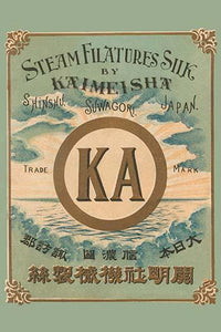 KA Lettered Logo over Water Scene Poster Print showcasing a creative logo design over tranquil water.