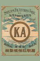 KA Lettered Logo over Water Scene Poster Print showcasing a creative logo design over tranquil water.