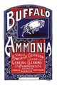 Ammonia Household Cleaning Agent Label Poster Print, vintage design.
