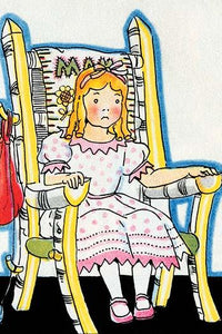 Goldilocks Tries Mama Bear's Chair Poster Print by Julia Letheld Hahn