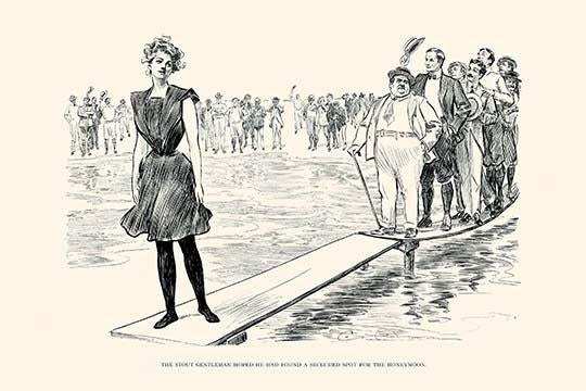The Stout Gentleman Honeymoon Poster Print by Charles Dana Gibson