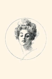 Portrait of a Woman's Face Poster Print by Charles Dana Gibson