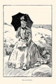 Chaperone Under the Sun poster print by Charles Dana Gibson featuring an older woman with a parasol.