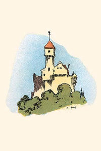Sleeping Beauty's Home Vintage Art Print by John Hassall