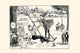 Children playing outdoors cartoon art print by Clare Briggs