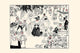 Families Enjoying a Picnic Cartoon Print by Clare Briggs, 1913 illustration.