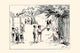Children's Circus Fun Cartoon Poster Print by Clare Briggs, depicting kids mimicking circus tricks