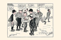 Oh Skin-nay! Football Fun cartoon poster print by Clare Briggs depicting children playing.