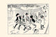 The Nickel Adventure Cartoon Poster Print by Clare Briggs, showcasing a boy surrounded by envious kids.
