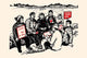Chinese Communists Poster Print from the Mao Era promoting Communism.