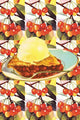 Cherry Pie Slice Modern Art Poster Print by Sara Pierce
