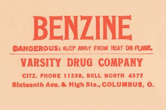 1920's Pharmacy Bottle Label Poster Print