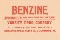 1920's Pharmacy Bottle Label Poster Print