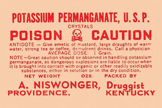 1920s Quack Cure Pharmacy Bottle Label Poster Print