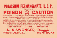 1920s Quack Cure Pharmacy Bottle Label Poster Print