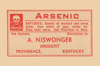 1920's pharmacy bottle label vintage poster print