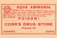 1920's Pharmacy Bottle Label Poster Print - Vintage Art