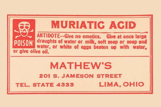 1920's pharmacy bottle label poster print showcasing vintage quack cure remedies.