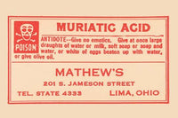 1920's pharmacy bottle label poster print showcasing vintage quack cure remedies.
