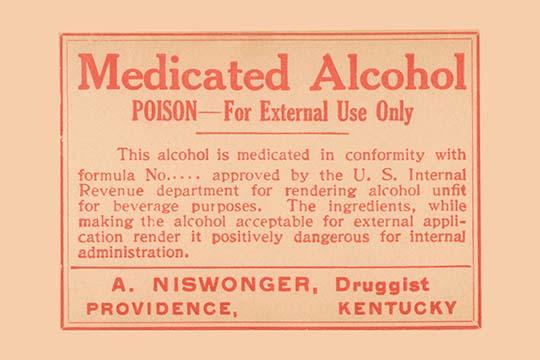 1920s Pharmacy Bottle Label Poster Print showcasing quack cure history.