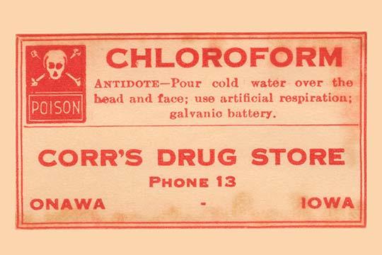 1920's Quack Cure Pharmacy Bottle Label Poster Print
