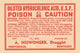 1920's Pharmacy Bottle Label Vintage Poster Print