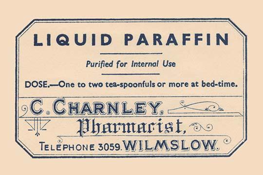 1920's Pharmacy Bottle Label Poster Print showcasing vintage pharmaceutical design.