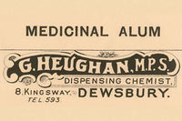 1920s Pharmacy Bottle Label Poster Print showcasing vintage medicine.