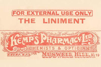 1920s Pharmacy Bottle Label Vintage Poster Print