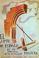 El Arte de España poster print showing ancient building destruction with columns and arches.