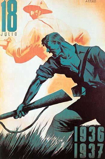 18 Julio Soldiers Fighting and In The Attack Poster Print