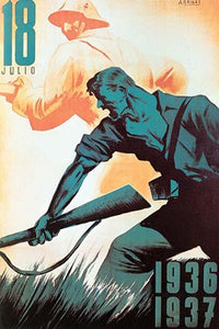 18 Julio Soldiers Fighting and In The Attack Poster Print