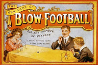 Straw Soccer Game poster print showcasing playful tabletop action.