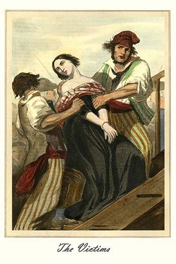 Victims of the Revolution Vintage Art Print by L. Massard