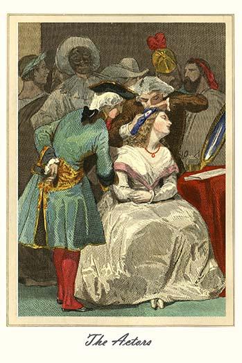 The Actors Vintage Art Reproduction Poster Print by L. Massard.
