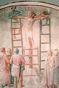 Christ Being Nailed to the Cross Art Print by Fra Angelico