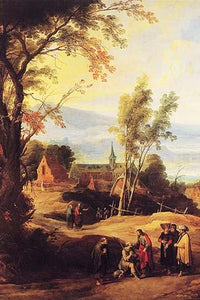 Christ Healing a Blind Man poster print by Joos de Momper.