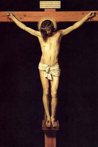 Crucified Christ vintage art print by Diego Velasquez