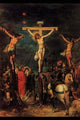 Crucifixion of Christ Fine Art Print by Francken, showcasing intricate details and rich colors.
