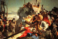 Jesus Carrying the Cross vintage art print by Giovanni Battista Tiepolo