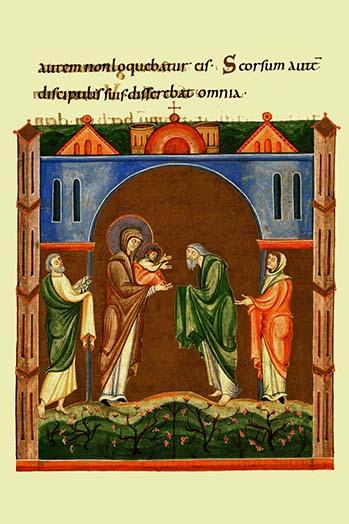 Maria and Christ in the Temple Poster Print