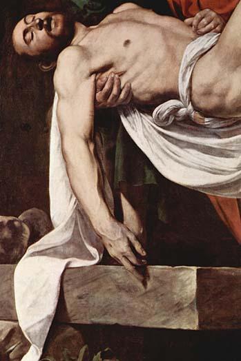 Putting Christ in the Tomb Vintage Art Print by Caravaggio