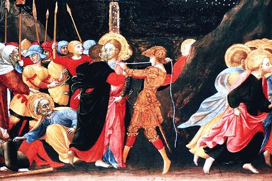 The Betrayal of Christ poster print by Francesco Sasseti