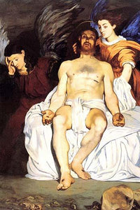 The Death of Christ with Angels Poster Print by Edouard Manet