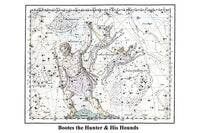 Bo_tes Constellation Poster Print by Alexander Jamieson showcasing the night sky and Arcturus star.