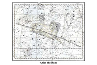 Aries Zodiac Constellation Poster Print by Alexander Jamieson