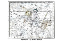 Aquarius Constellation Poster Print by Alexander Jamieson - Water Bearer Art