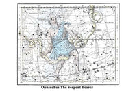 Ophiuchus Constellation Poster Print by Alexander Jamieson.